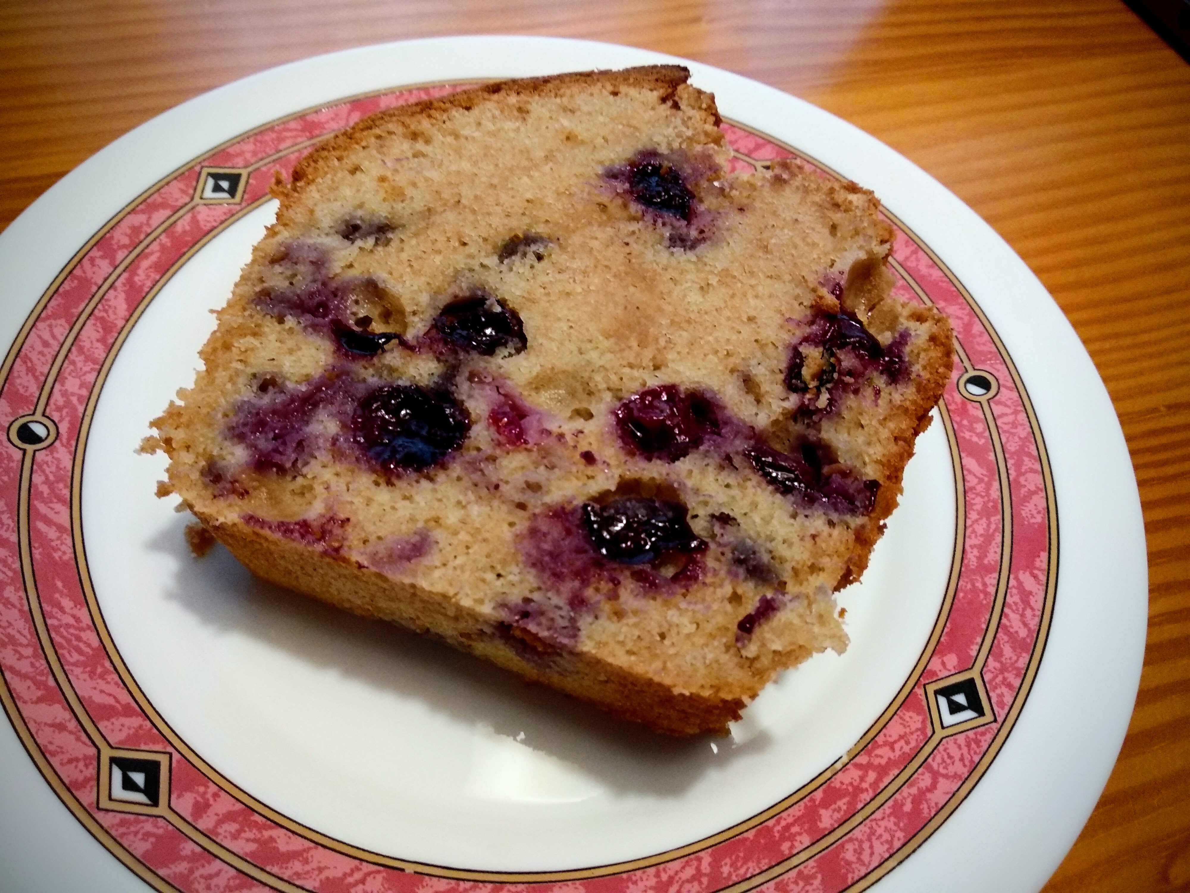 Bizcocho de arándanos